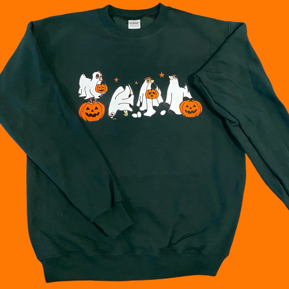 Ghost chicken crew neck MEDIUM